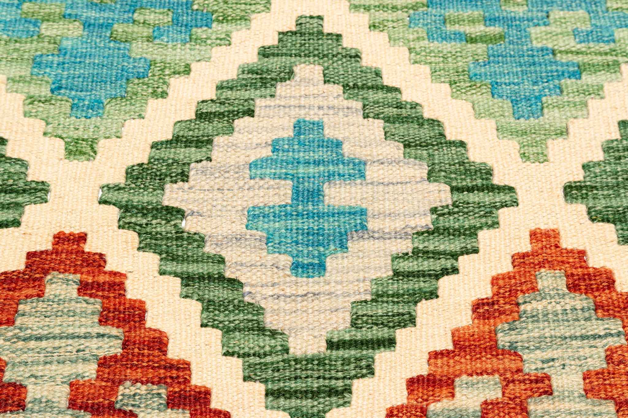 Afghanischer Kelim – 200 × 148 cm – handgewebt aus Schurwolle