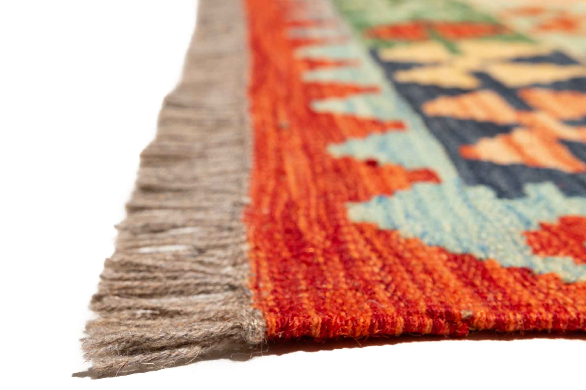 Afghanischer Kelim – 200 × 148 cm – handgewebt aus Schurwolle