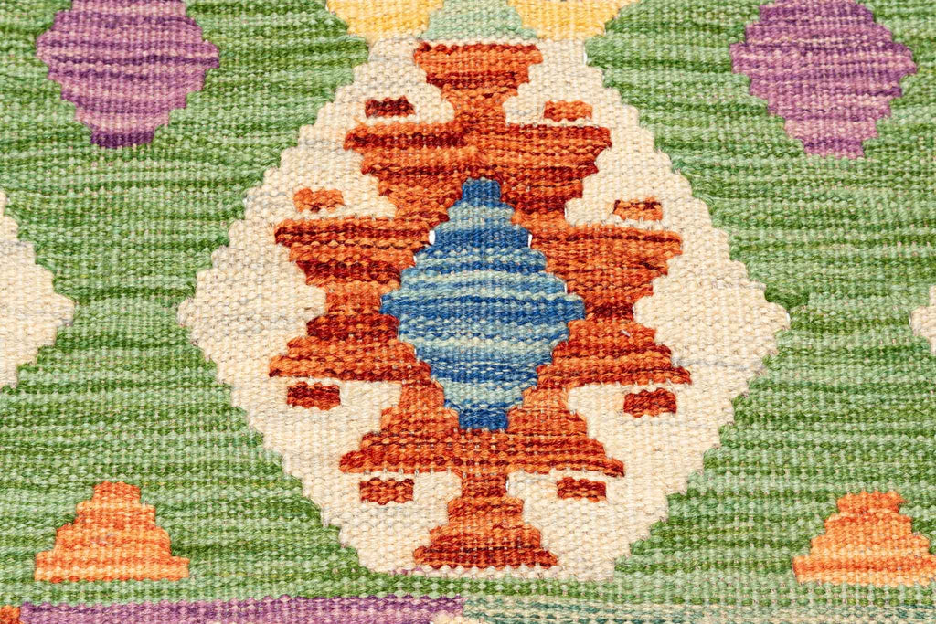 Afghanischer Kelim – 194 × 150 cm – handgewebt aus Schurwolle