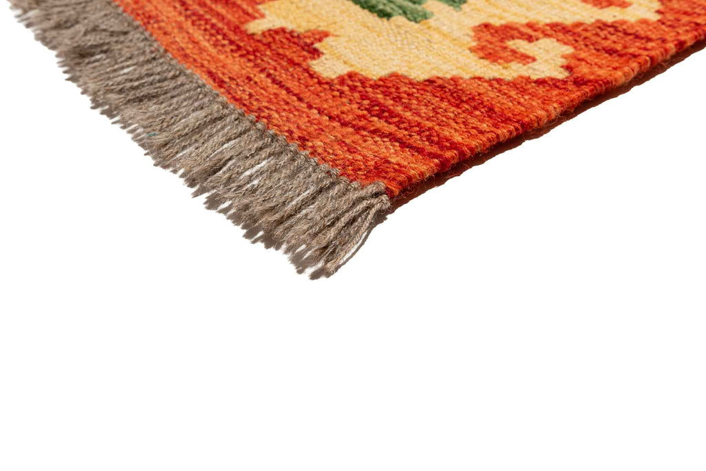 Afghanischer Kelim – 200 × 150 cm – handgewebt aus Schurwolle