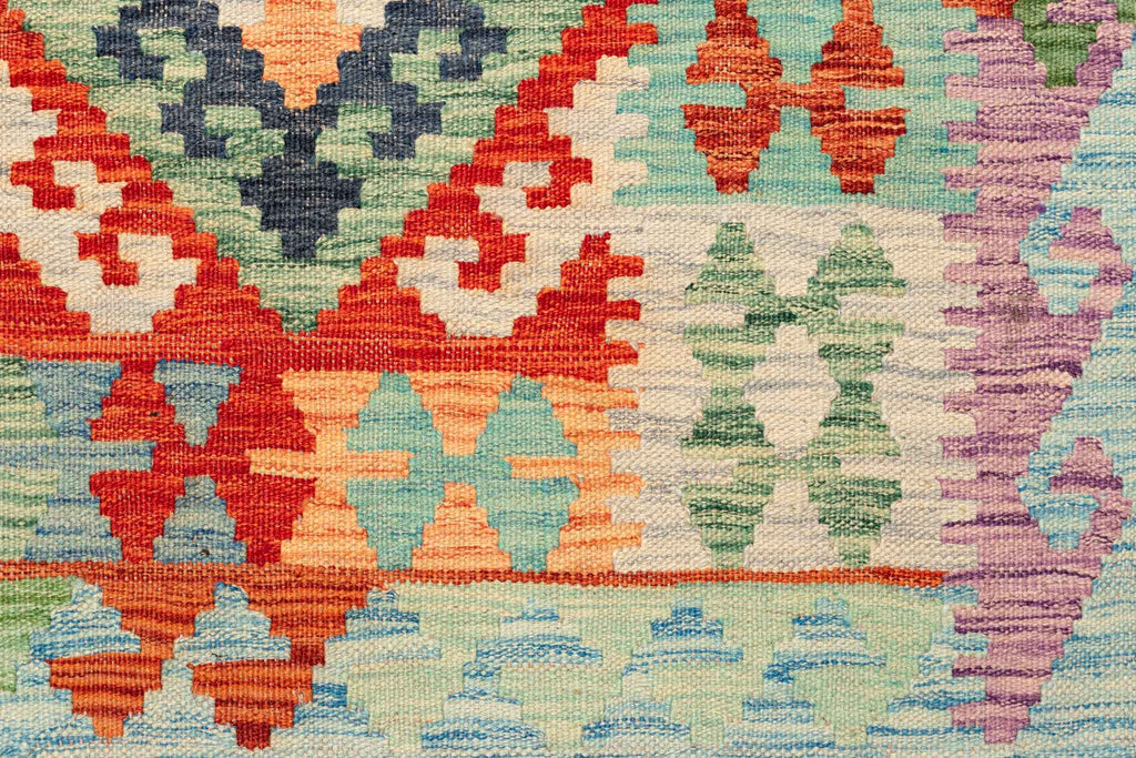 Afghanischer Kelim – 197 × 154 cm – handgewebt aus Schurwolle