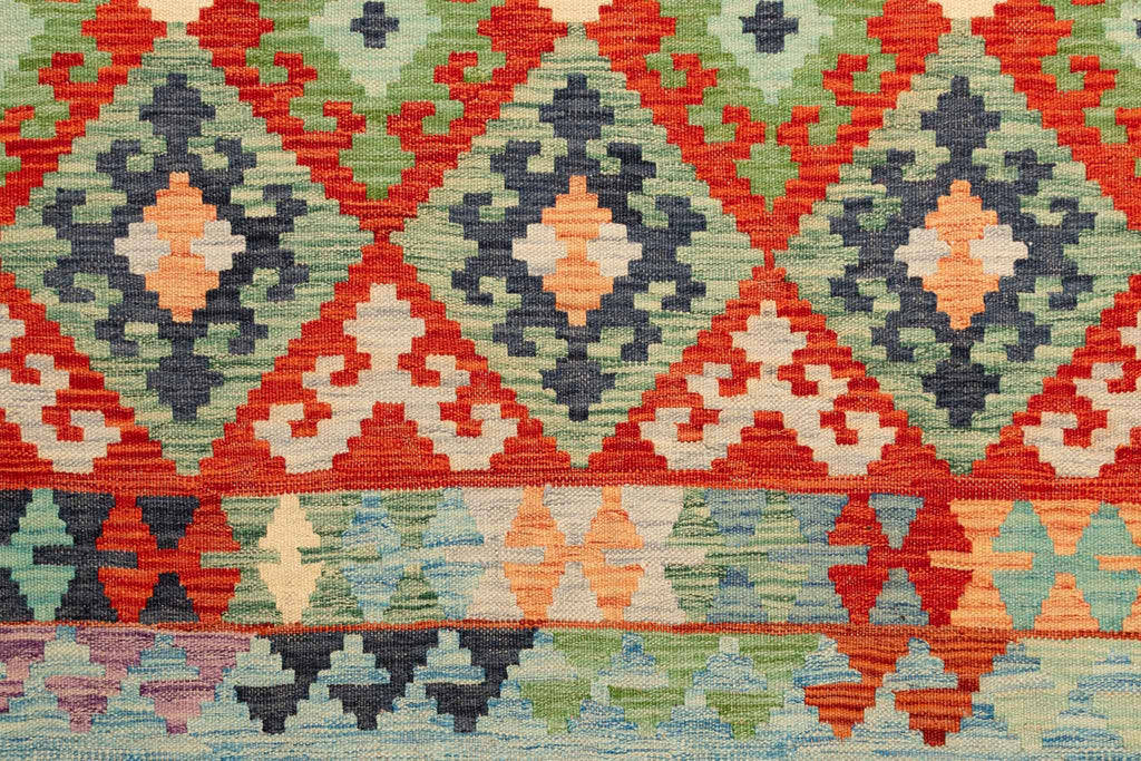 Afghanischer Kelim – 197 × 154 cm – handgewebt aus Schurwolle