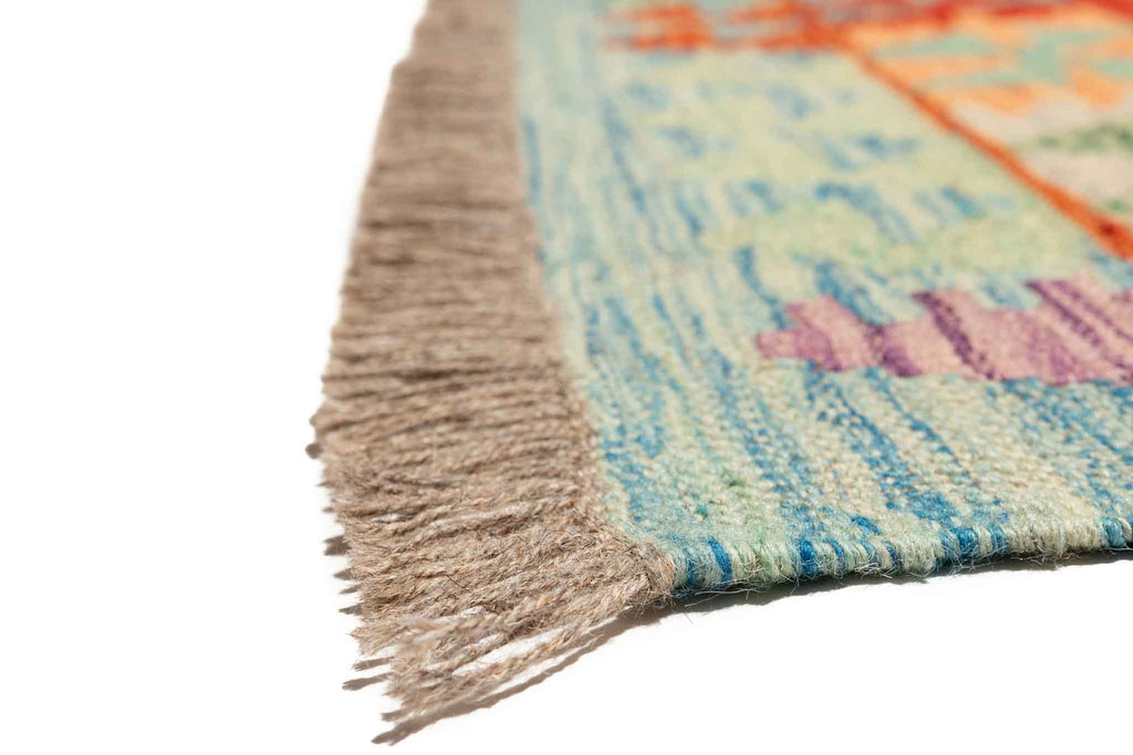 Afghanischer Kelim – 197 × 154 cm – handgewebt aus Schurwolle