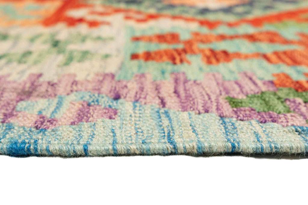 Afghanischer Kelim – 197 × 154 cm – handgewebt aus Schurwolle