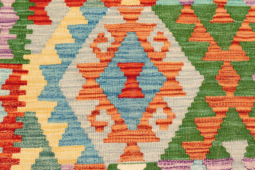 Afghanischer Kelim – 200 × 151 cm – handgewebt aus Schurwolle
