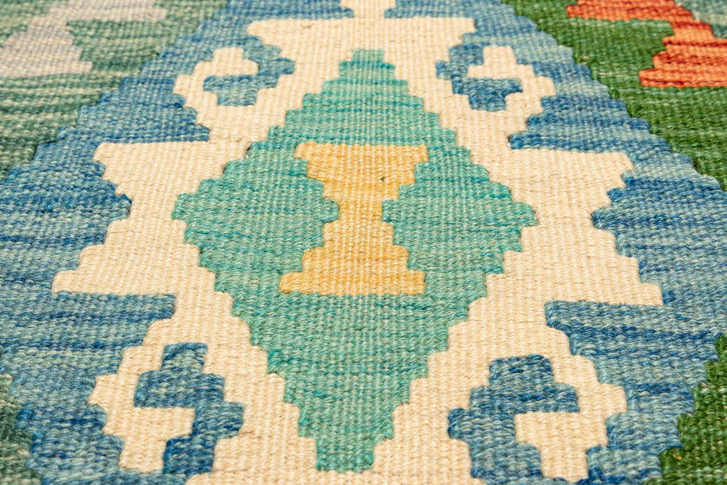 Afghanischer Kelim – 200 × 151 cm – handgewebt aus Schurwolle