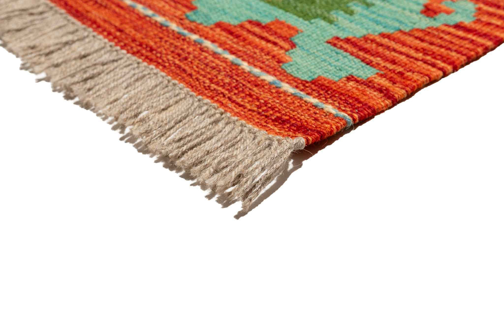 Afghanischer Kelim – 200 × 151 cm – handgewebt aus Schurwolle