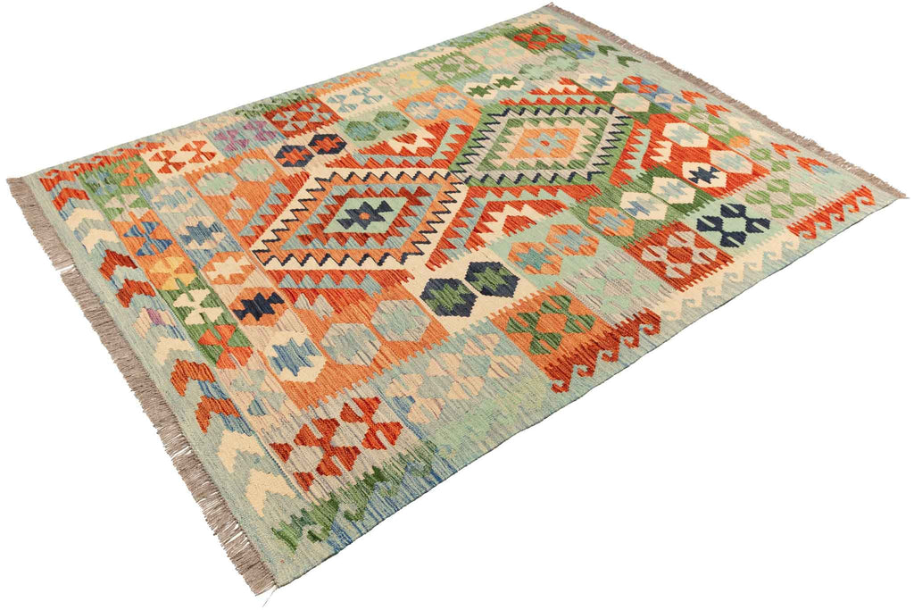 Afghanischer Kelim – 193 × 146 cm – handgewebt aus Schurwolle