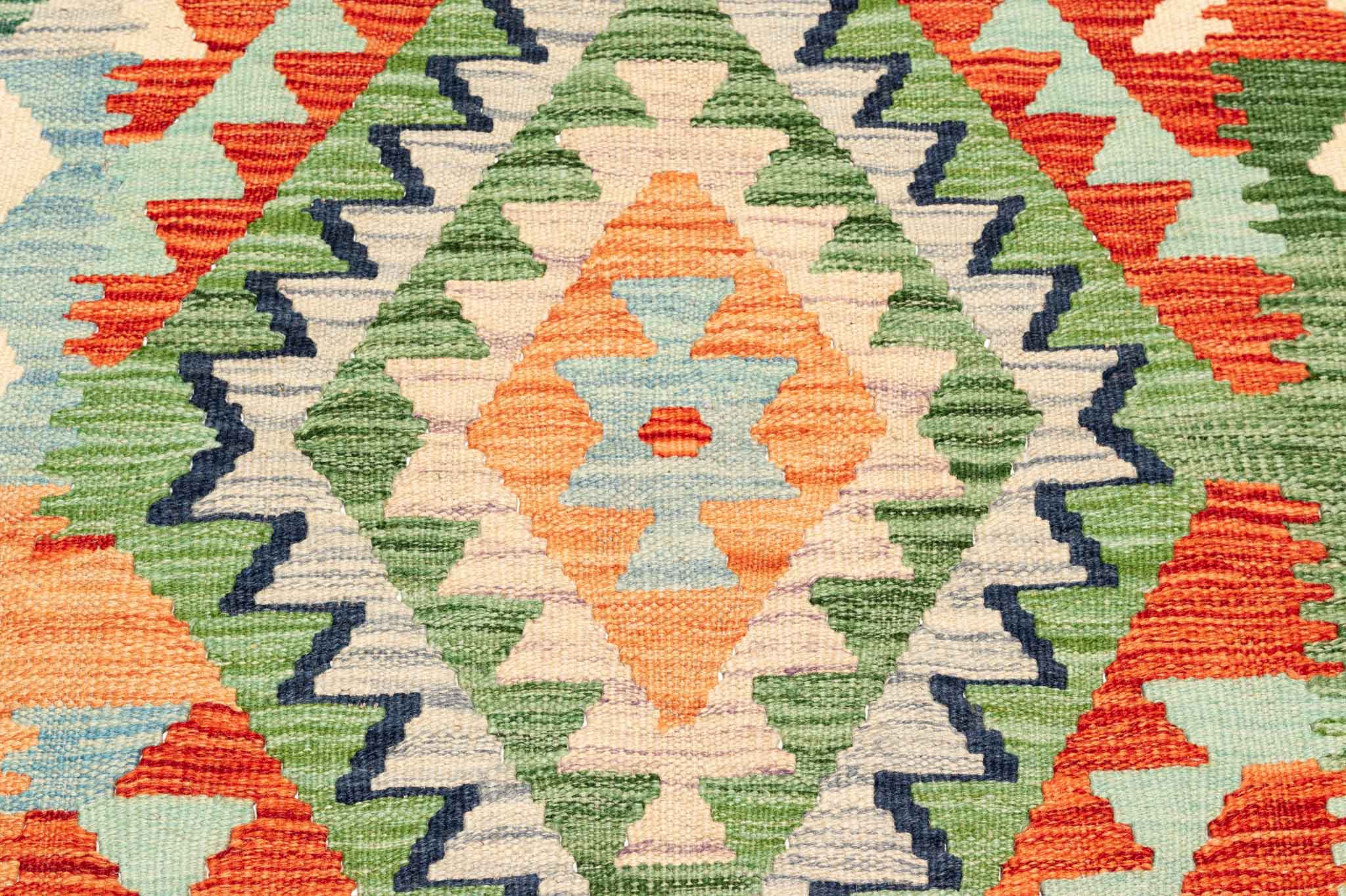 Afghanischer Kelim – 193 × 146 cm – handgewebt aus Schurwolle