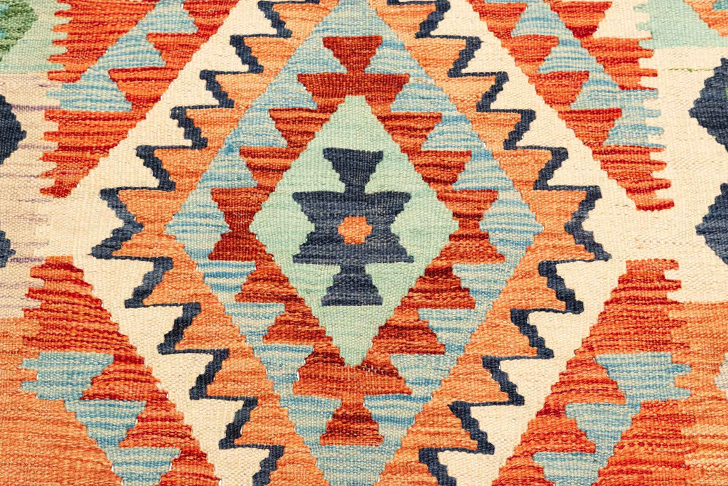 Afghanischer Kelim – 193 × 146 cm – handgewebt aus Schurwolle