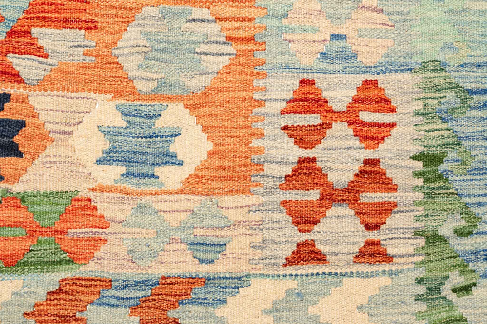 Afghanischer Kelim – 193 × 146 cm – handgewebt aus Schurwolle