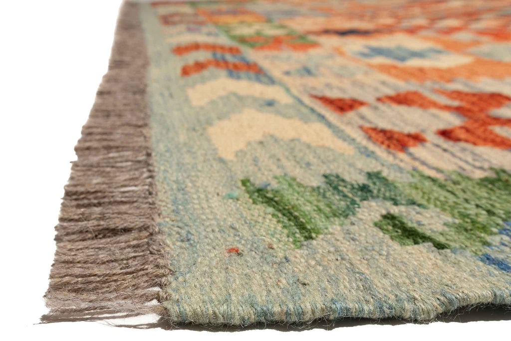 Afghanischer Kelim – 193 × 146 cm – handgewebt aus Schurwolle