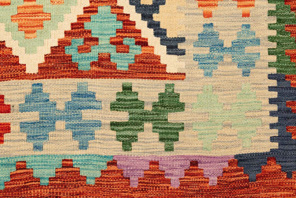 Afghanischer Kelim – 200 × 150 cm – handgewebt aus Schurwolle