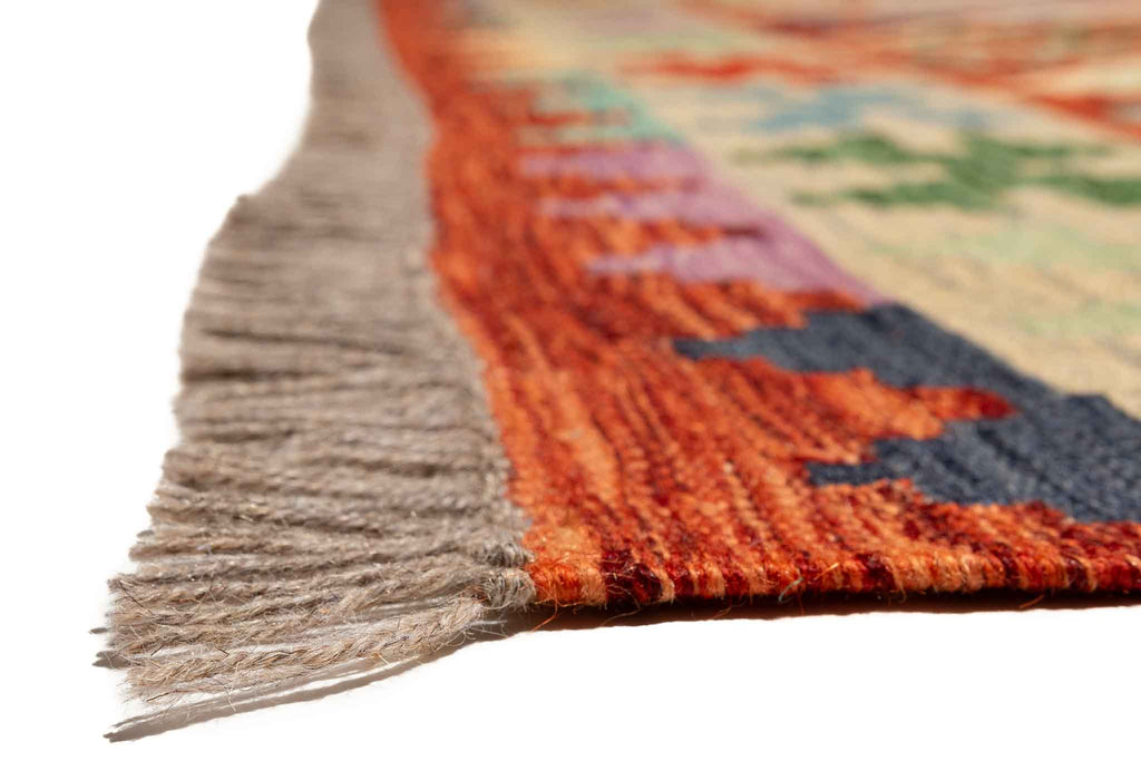 Afghanischer Kelim – 200 × 150 cm – handgewebt aus Schurwolle