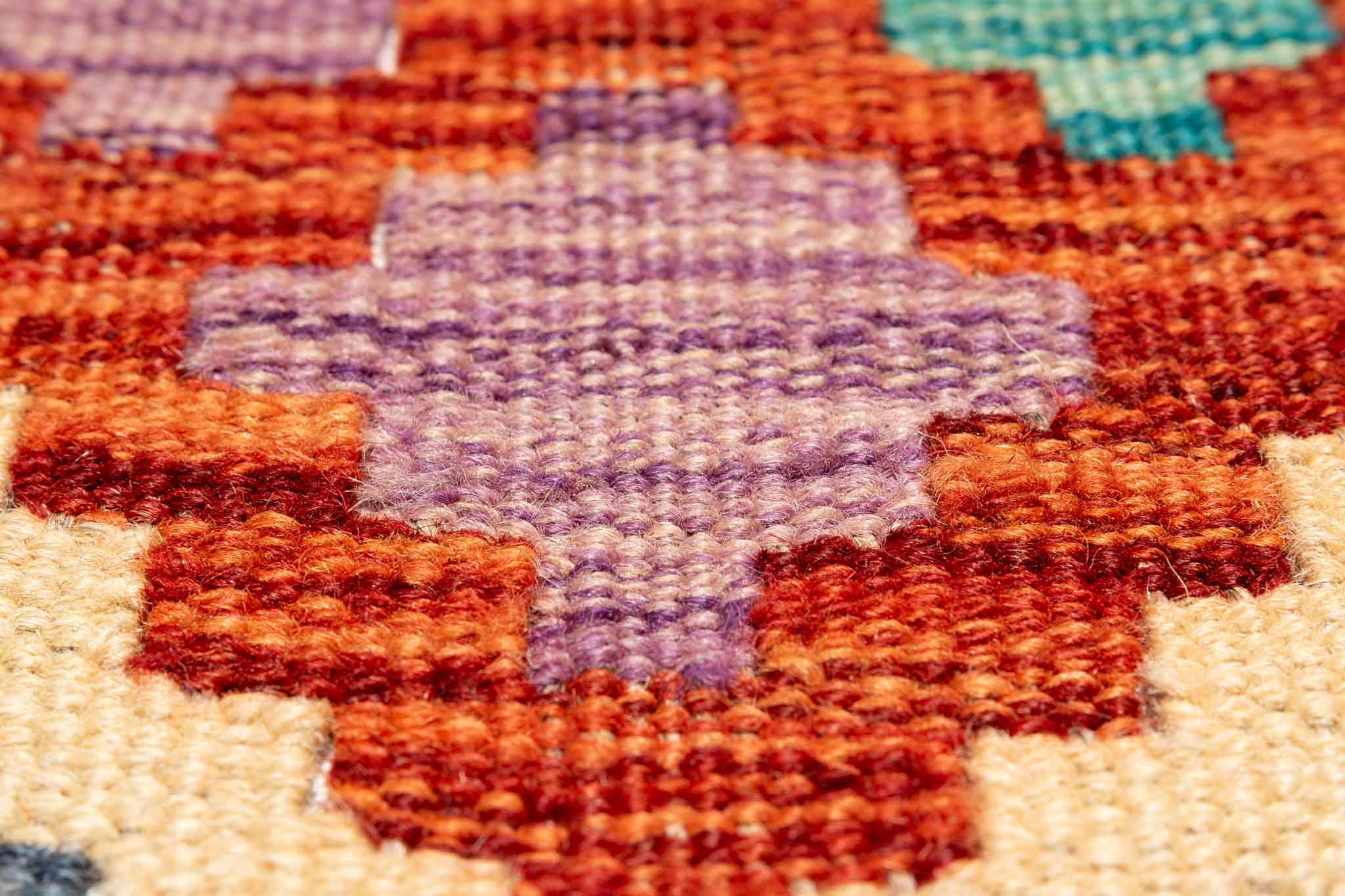 Afghanischer Kelim – 200 × 152 cm – handgewebt aus Schurwolle