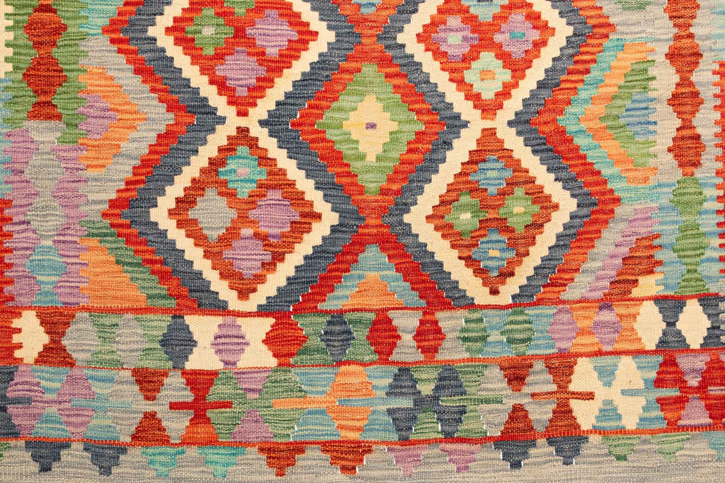 Afghanischer Kelim – 200 × 152 cm – handgewebt aus Schurwolle