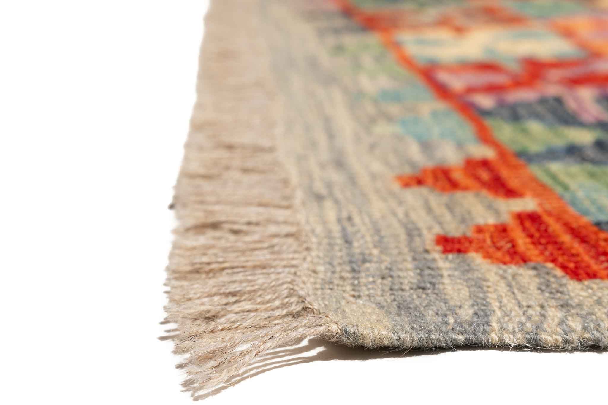 Afghanischer Kelim – 200 × 152 cm – handgewebt aus Schurwolle