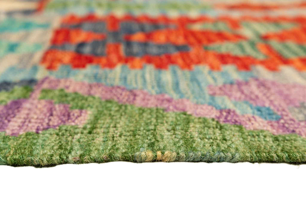 Afghanischer Kelim – 200 × 152 cm – handgewebt aus Schurwolle