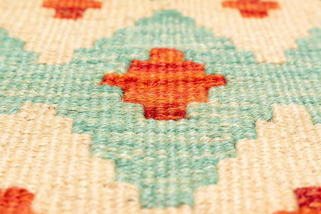 Afghanischer Kelim – 207 × 150 cm – handgewebt aus Schurwolle