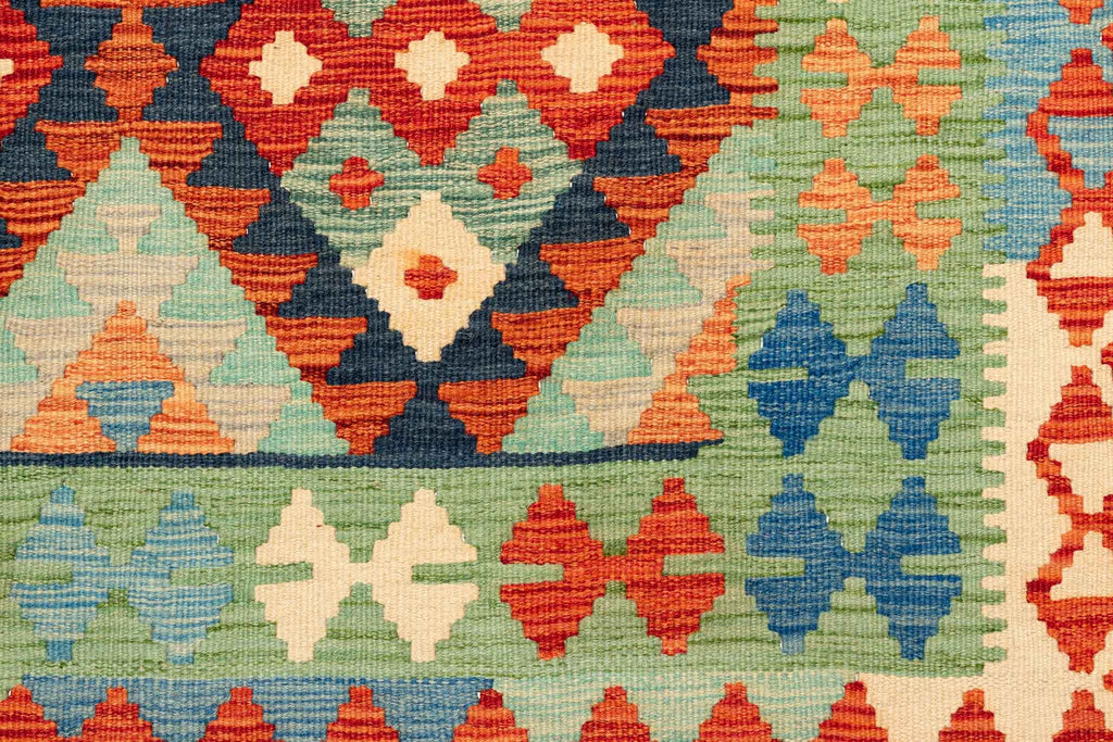 Afghanischer Kelim – 207 × 150 cm – handgewebt aus Schurwolle