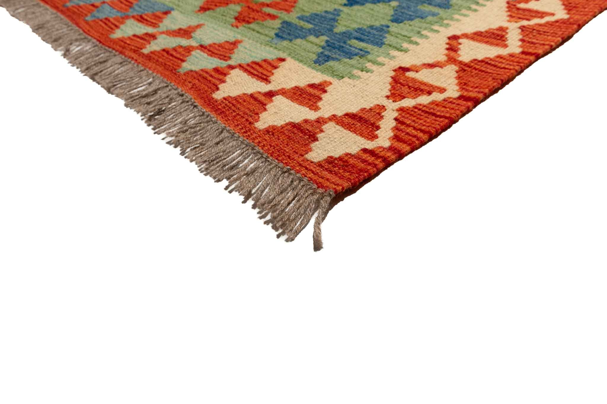 Afghanischer Kelim – 207 × 150 cm – handgewebt aus Schurwolle