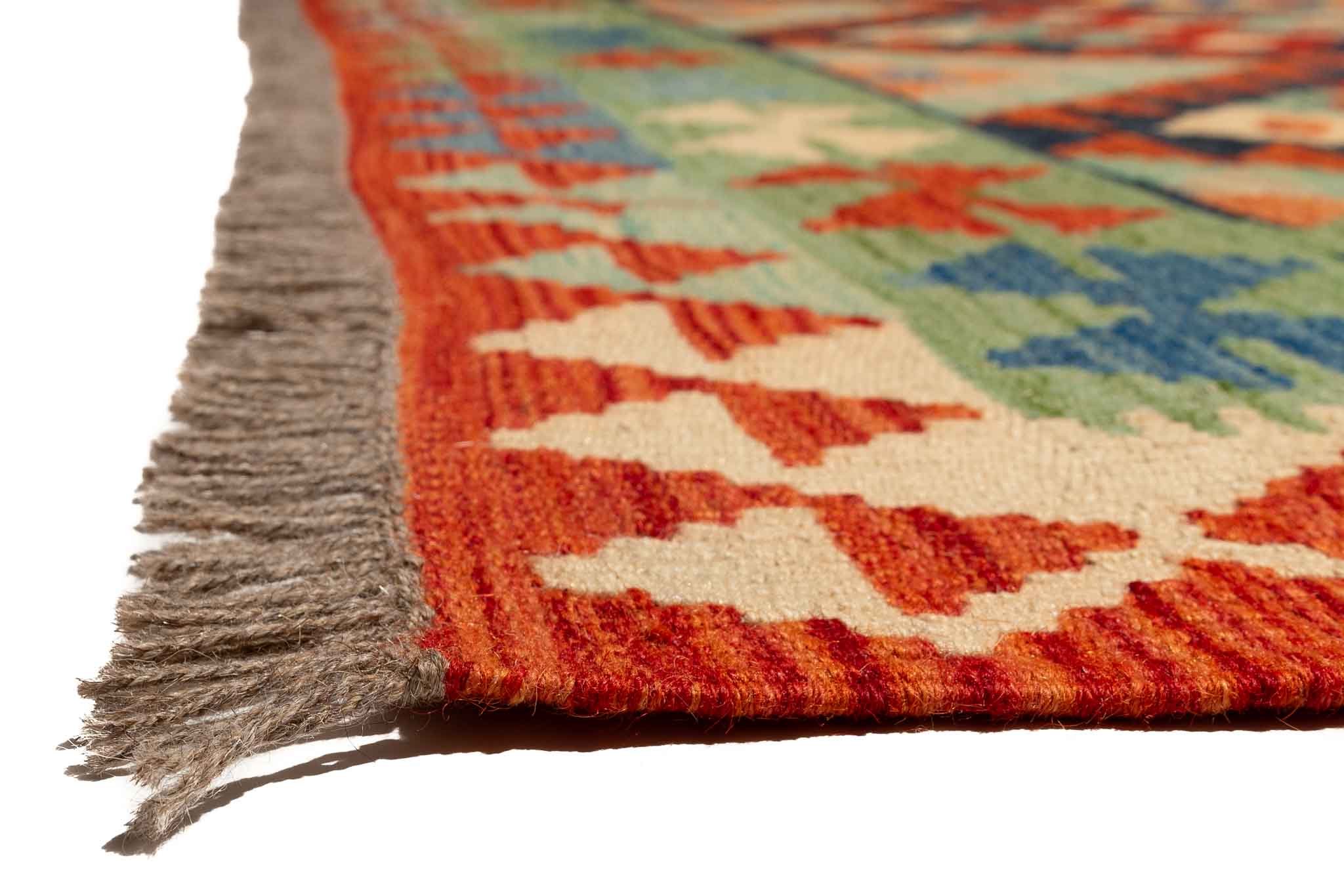 Afghanischer Kelim – 207 × 150 cm – handgewebt aus Schurwolle