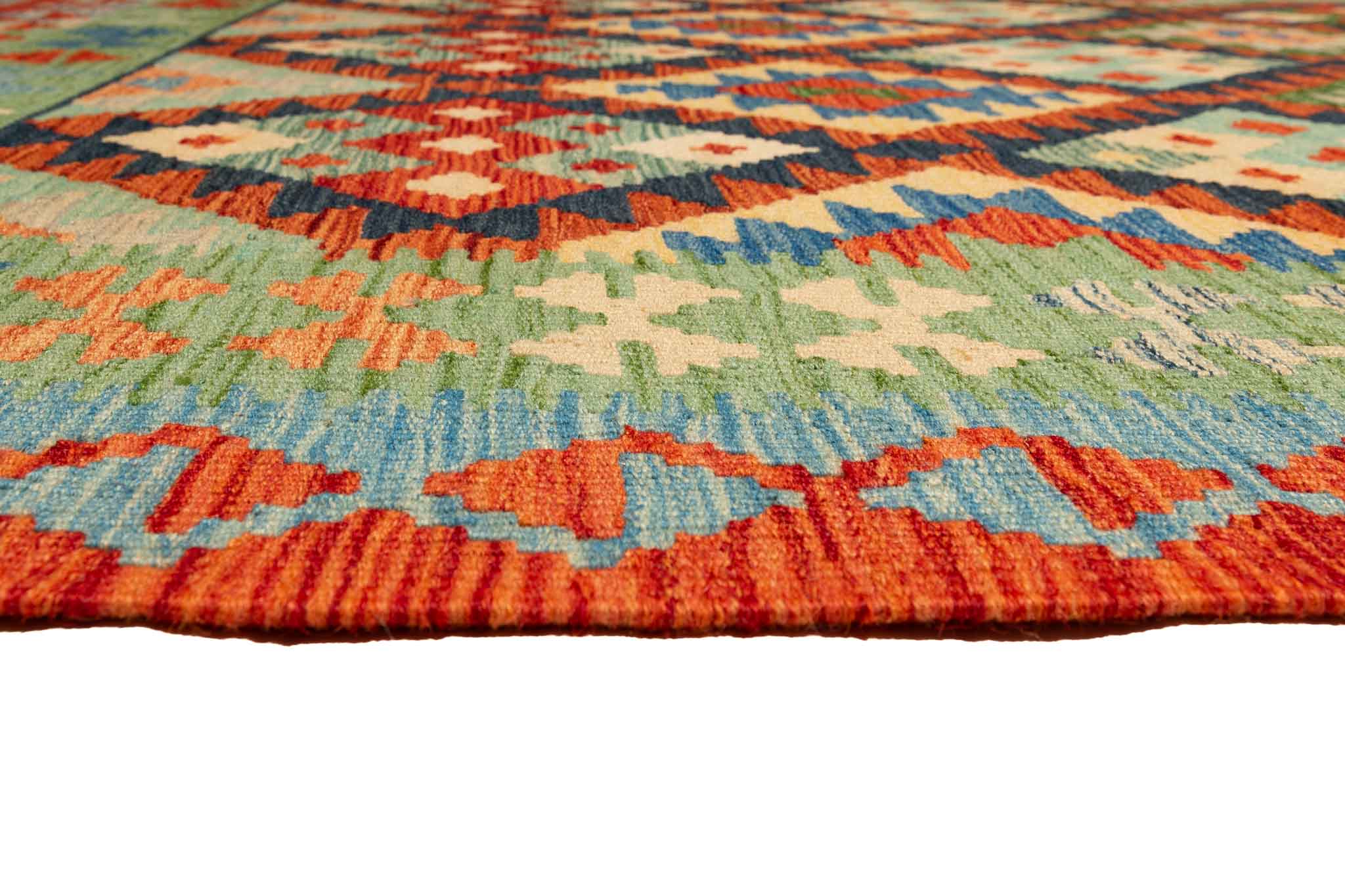 Afghanischer Kelim – 207 × 150 cm – handgewebt aus Schurwolle