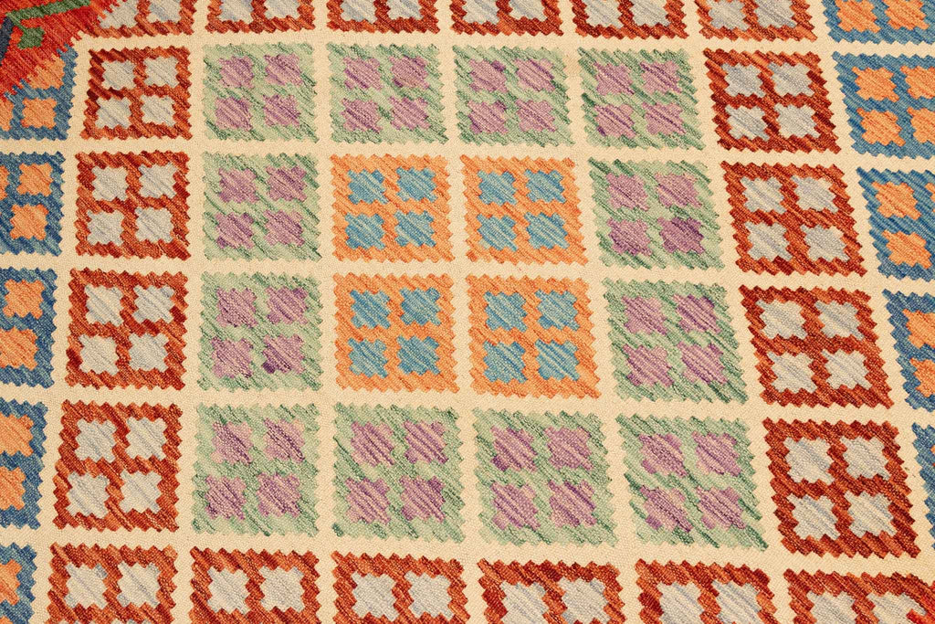 Afghanischer Kelim – 198 × 148 cm – handgewebt aus Schurwolle