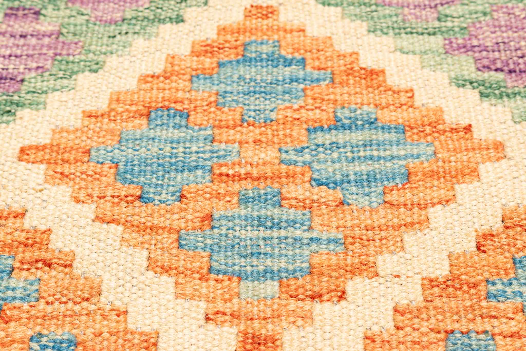 Afghanischer Kelim – 198 × 148 cm – handgewebt aus Schurwolle