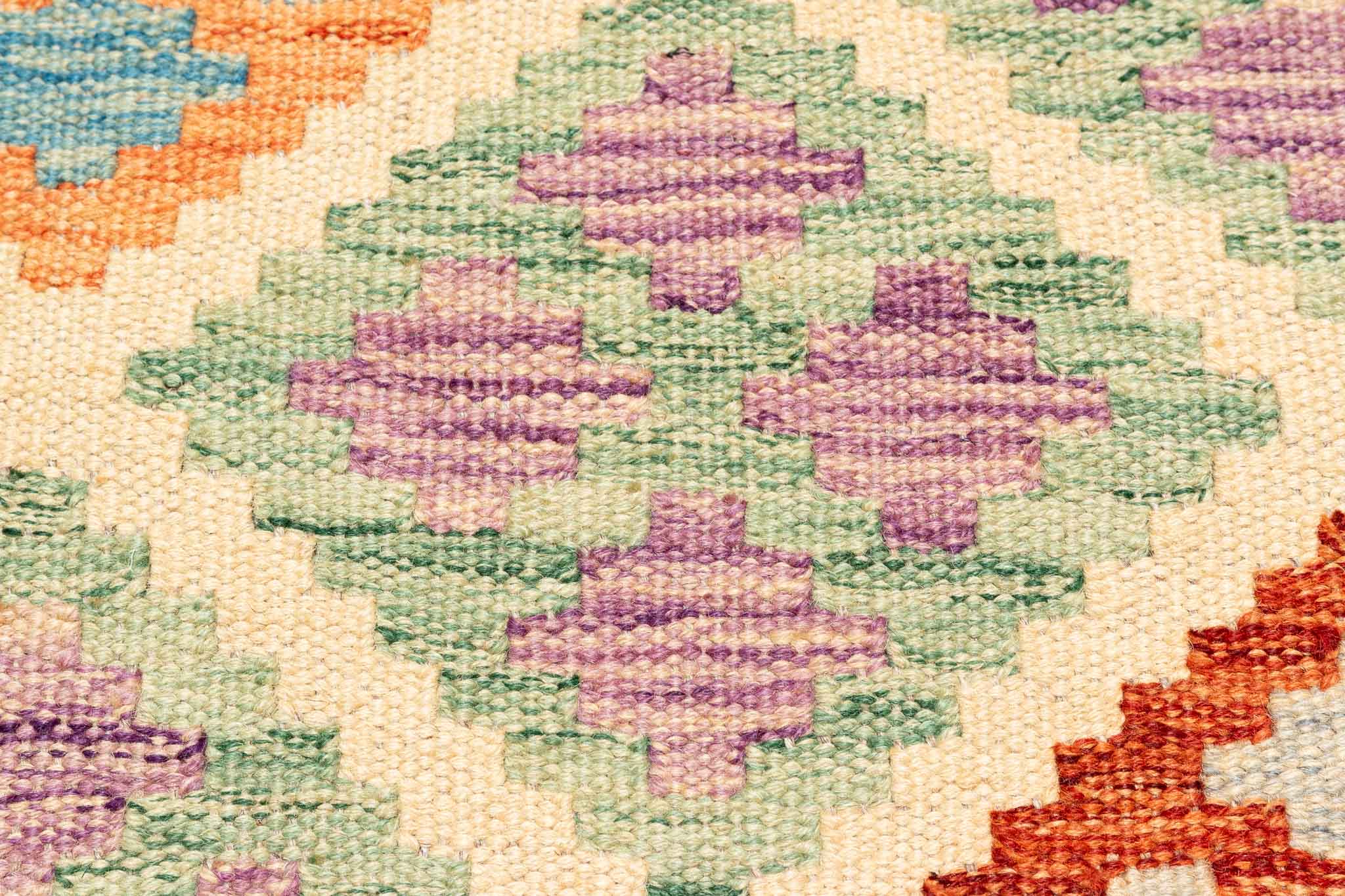 Afghanischer Kelim – 198 × 148 cm – handgewebt aus Schurwolle