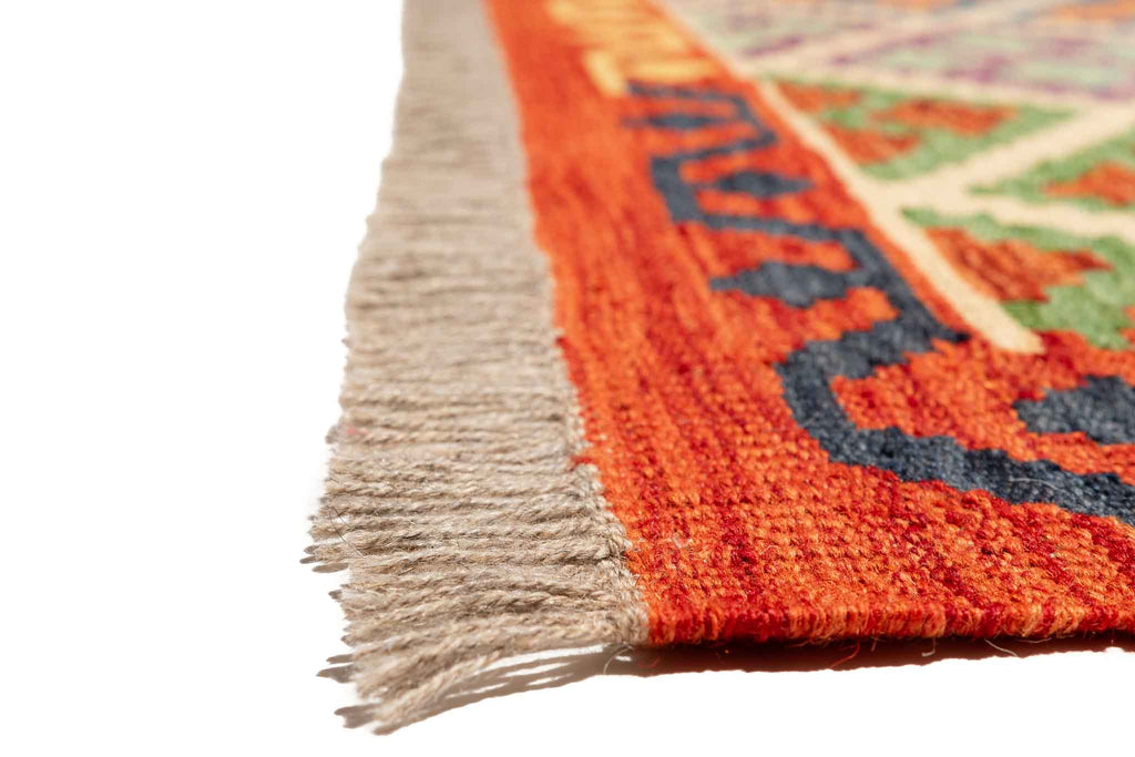 Afghanischer Kelim – 198 × 148 cm – handgewebt aus Schurwolle