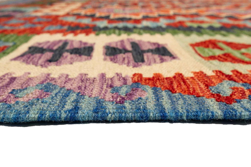 Afghanischer Kelim – 191 × 152 cm – handgewebt aus Schurwolle