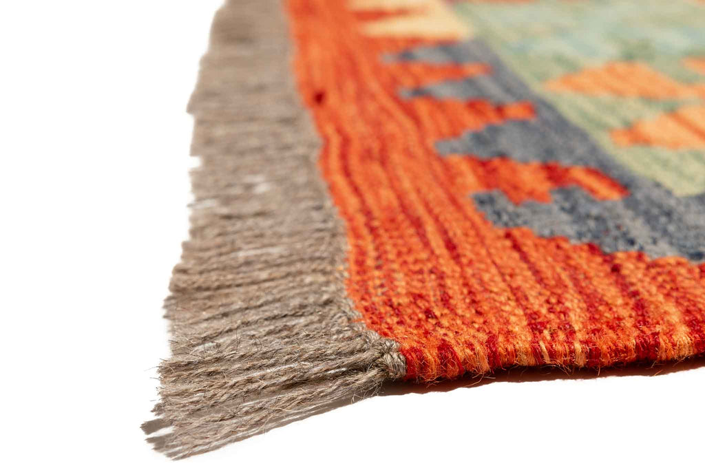 Afghanischer Kelim – 200 × 150 cm – handgewebt aus Schurwolle