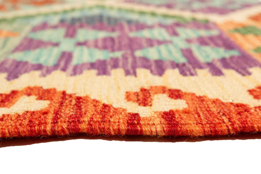 Afghanischer Kelim – 200 × 150 cm – handgewebt aus Schurwolle