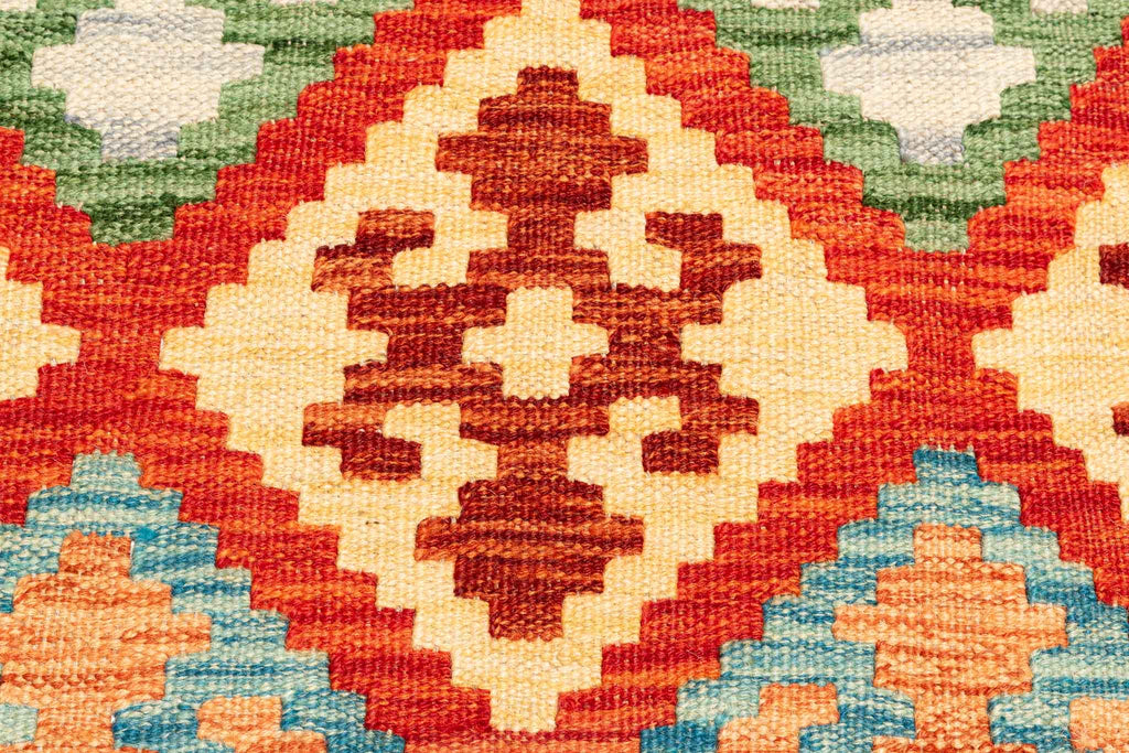 Afghanischer Kelim – 249 × 175 cm – handgewebt aus Schurwolle