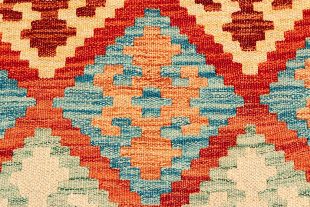 Afghanischer Kelim – 249 × 175 cm – handgewebt aus Schurwolle