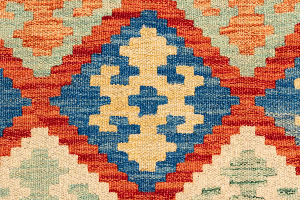 Afghanischer Kelim – 249 × 175 cm – handgewebt aus Schurwolle
