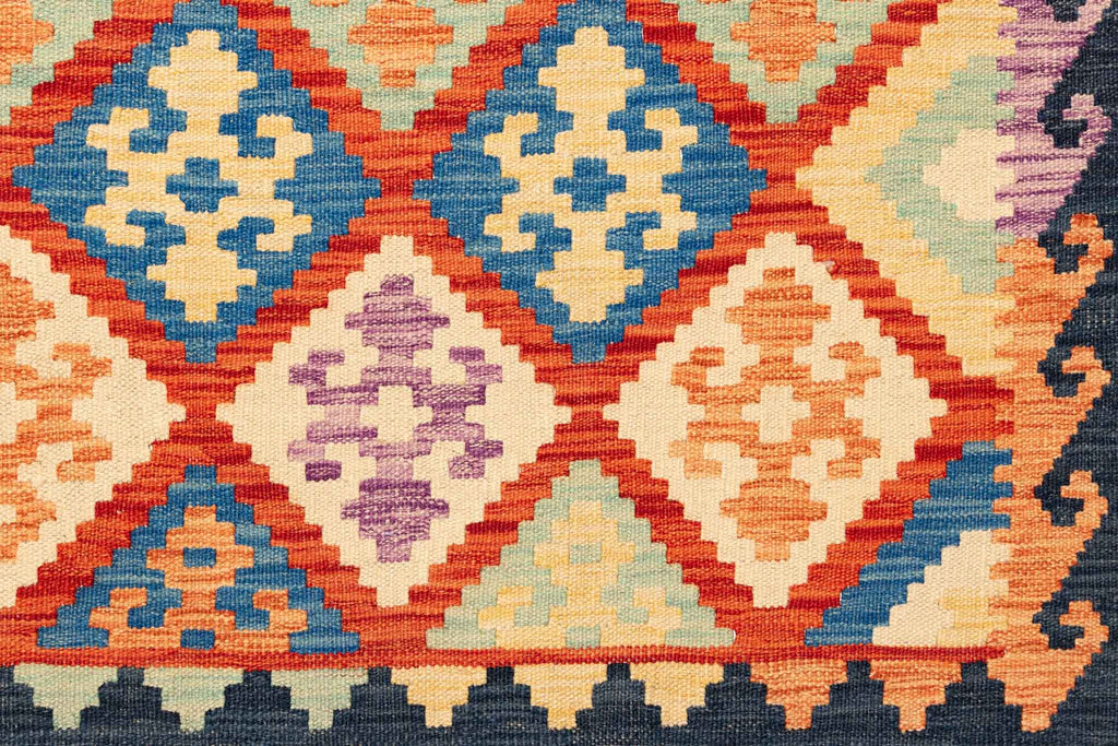 Afghanischer Kelim – 249 × 175 cm – handgewebt aus Schurwolle