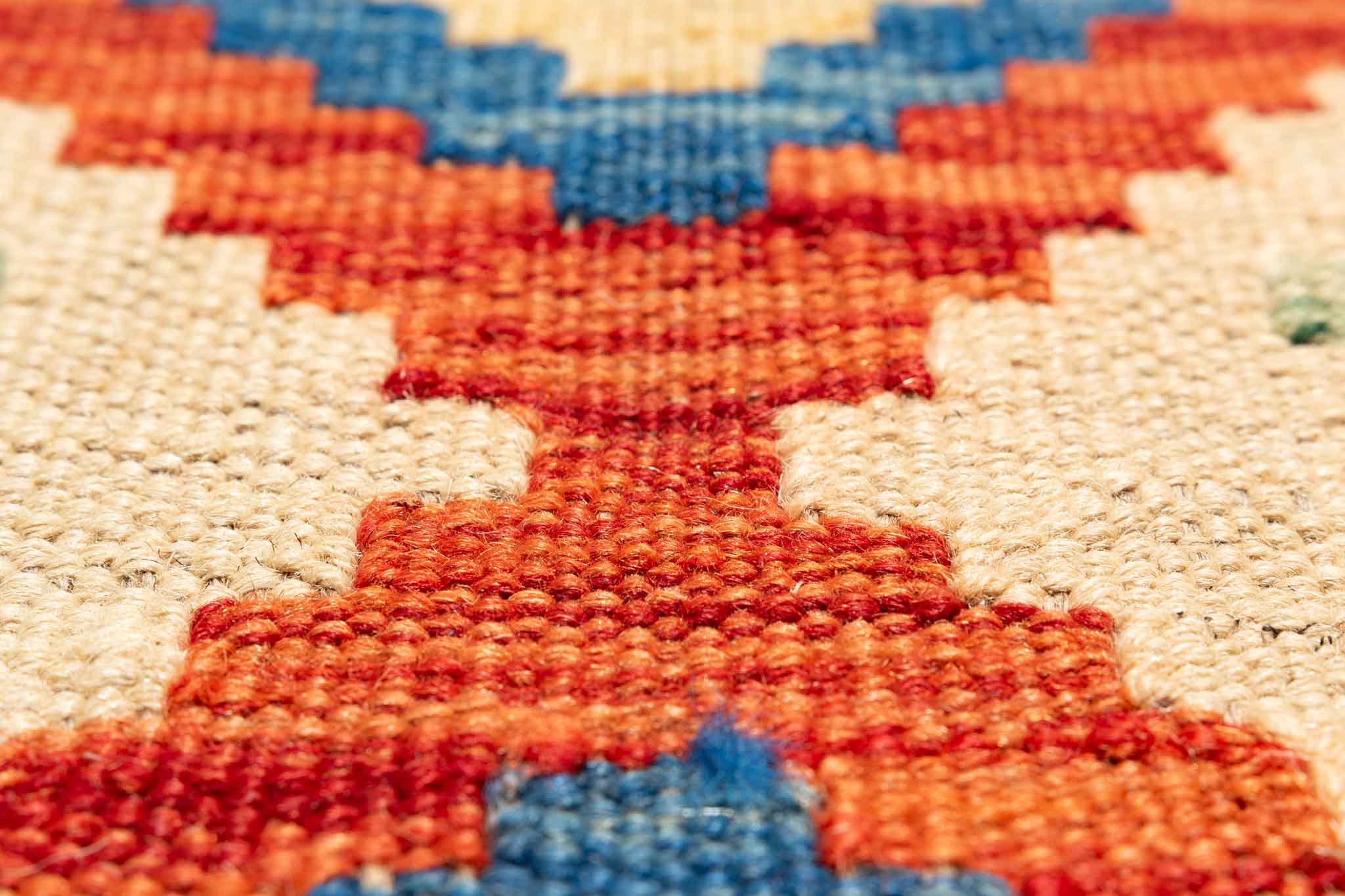 Afghanischer Kelim – 249 × 175 cm – handgewebt aus Schurwolle