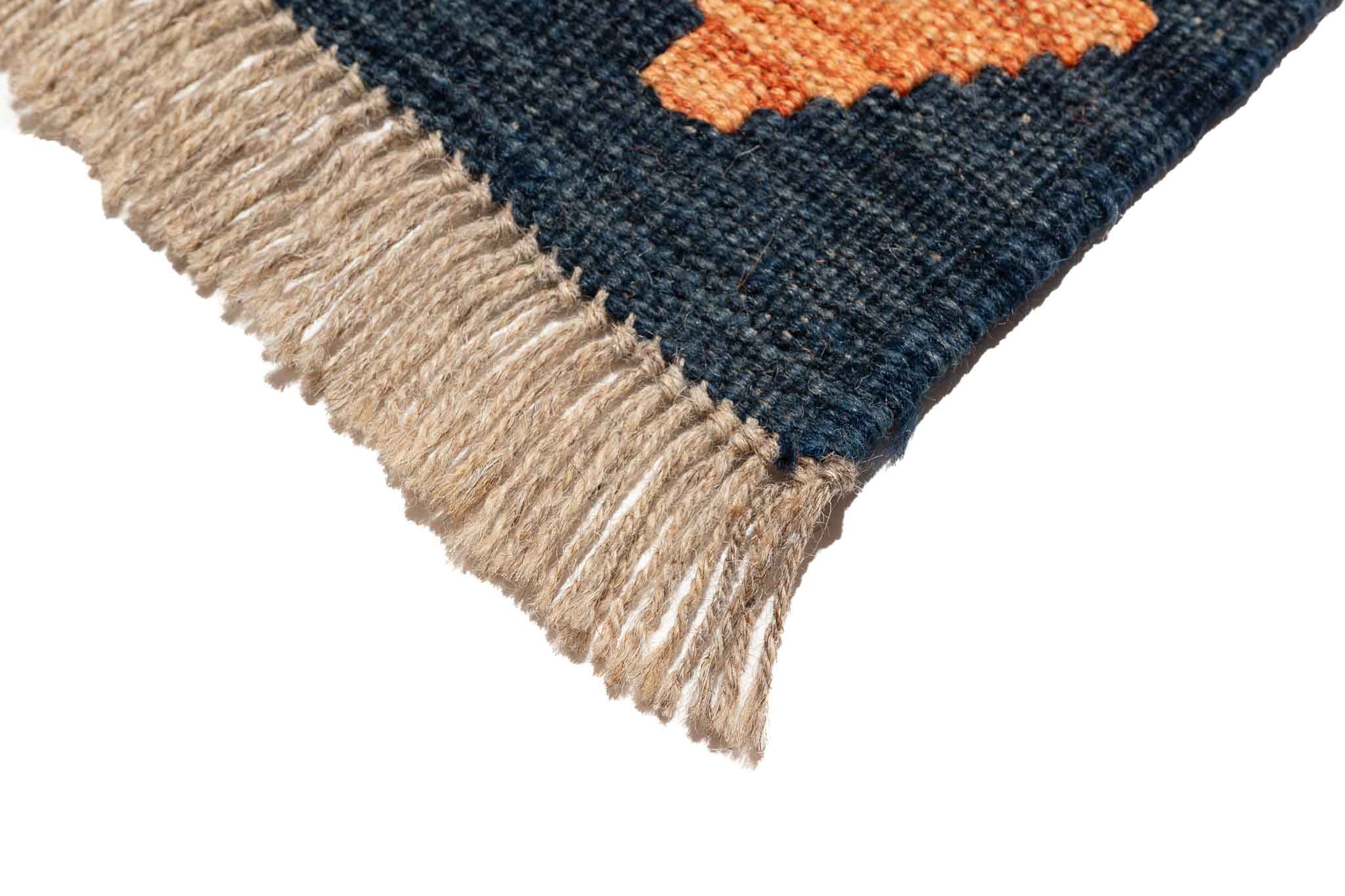 Handgewebter Kelim-Teppich aus Schurwolle, 175 × 249 cm