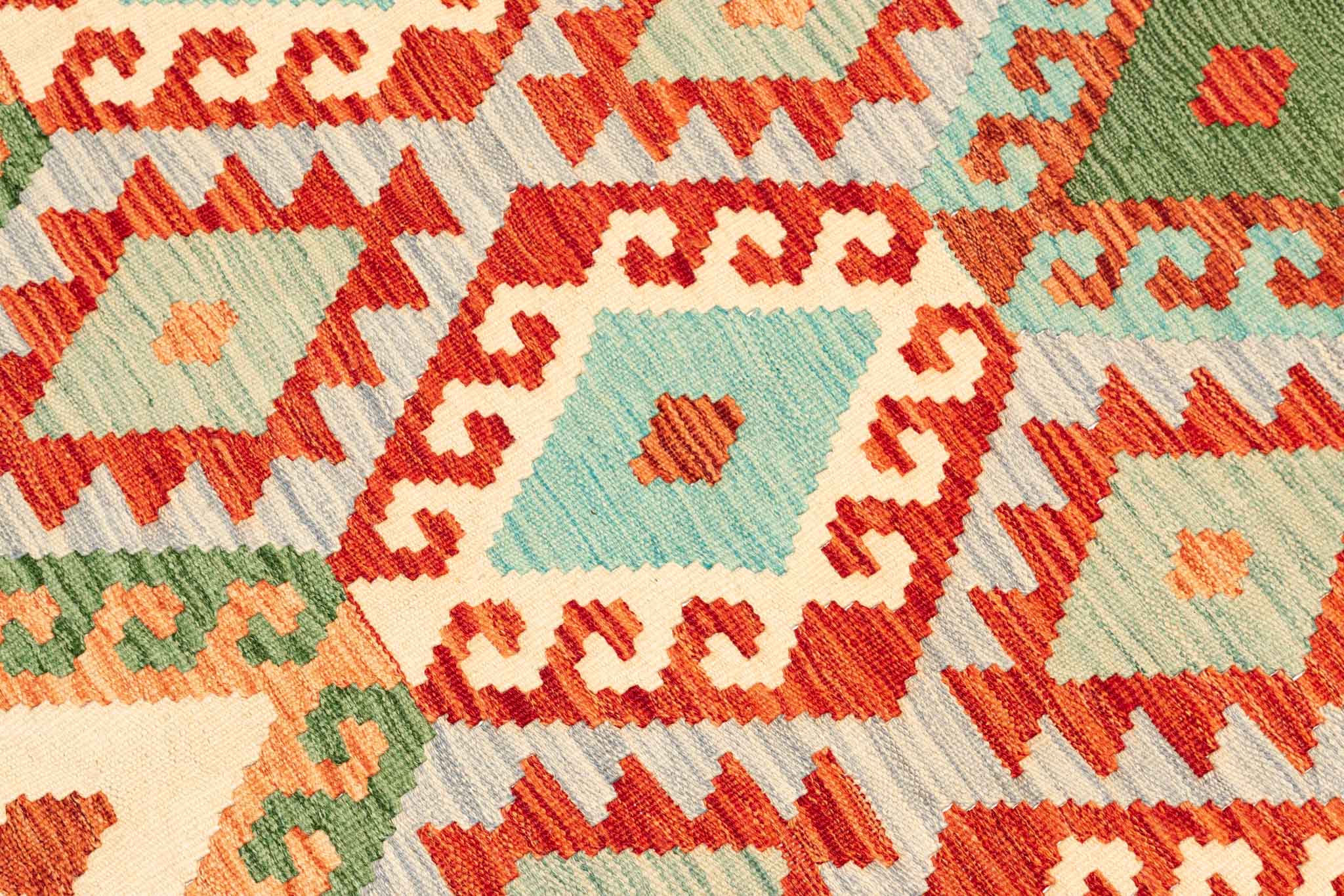 Afghanischer Kelim – 238 × 172 cm – handgewebt aus Schurwolle