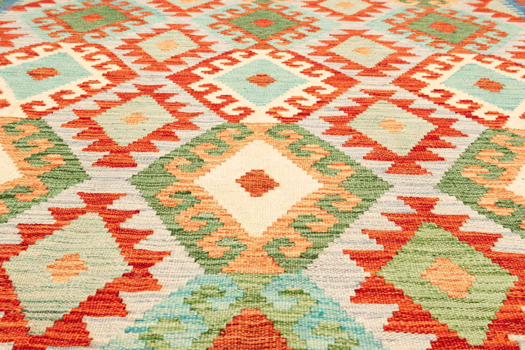Afghanischer Kelim – 238 × 172 cm – handgewebt aus Schurwolle