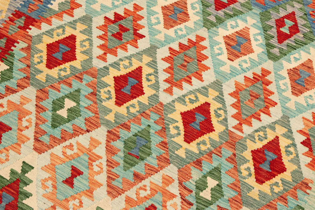 Afghanischer Kelim – 235 × 170 cm – handgewebt aus Schurwolle