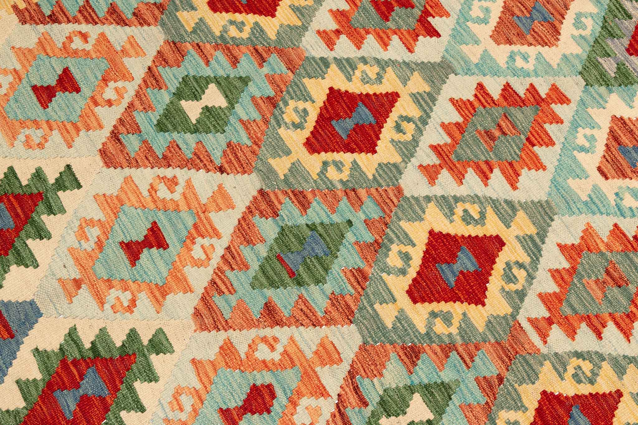 Afghanischer Kelim – 235 × 170 cm – handgewebt aus Schurwolle