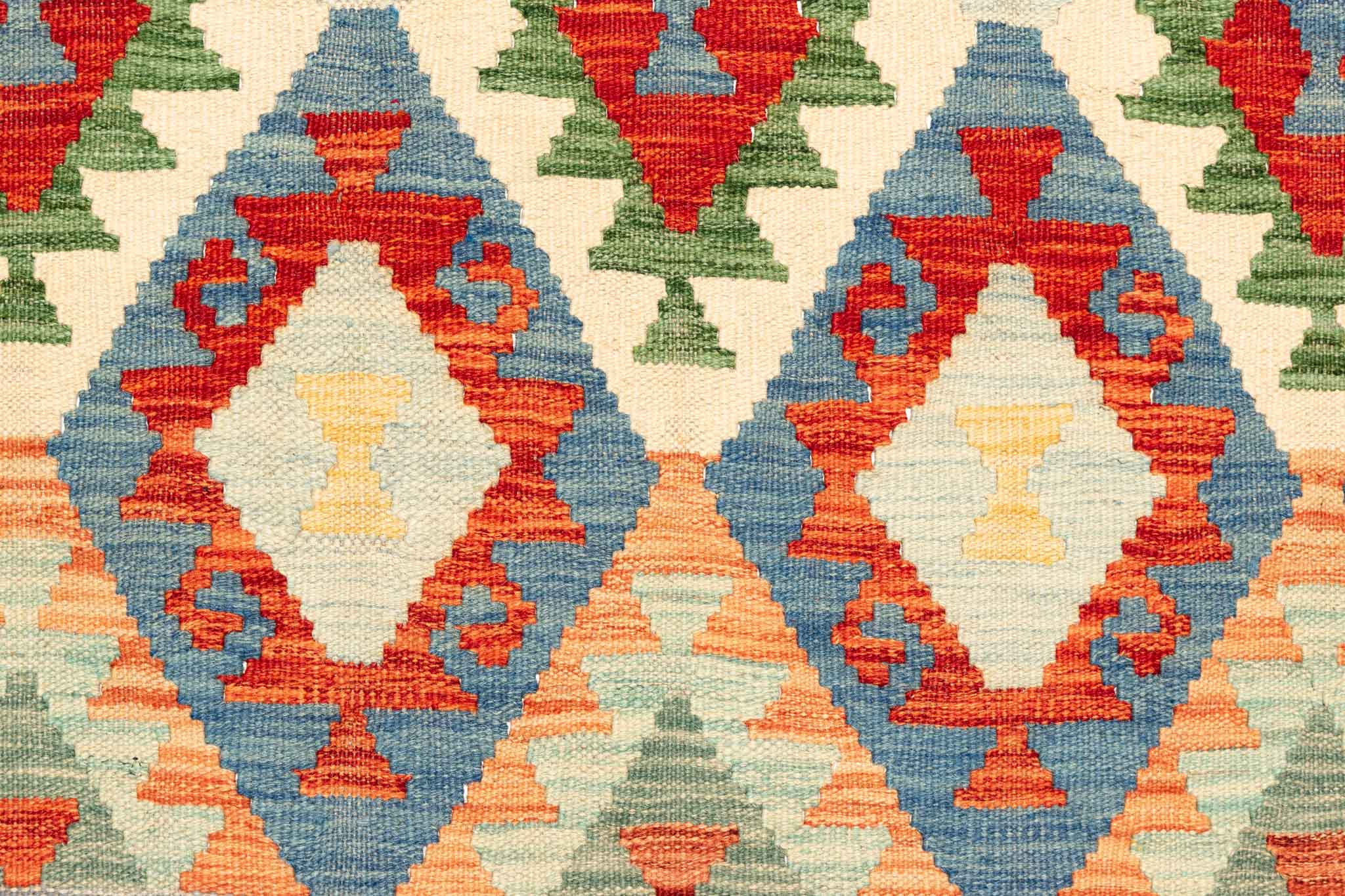 Afghanischer Kelim – 235 × 170 cm – handgewebt aus Schurwolle