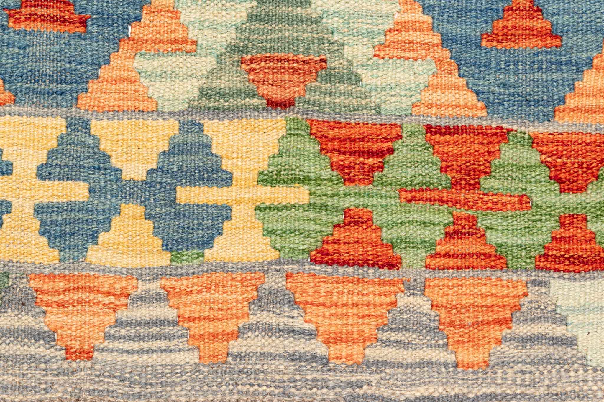 Afghanischer Kelim – 235 × 170 cm – handgewebt aus Schurwolle