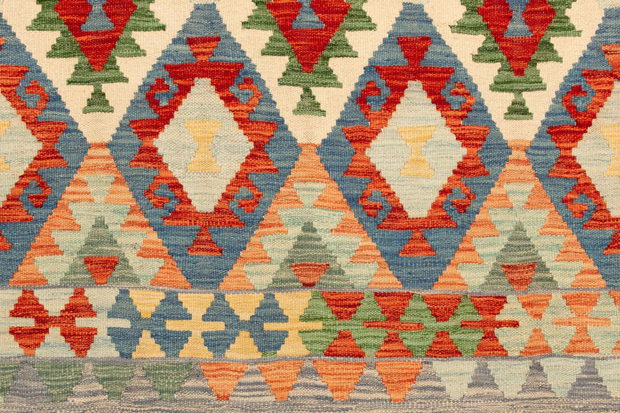 Afghanischer Kelim – 235 × 170 cm – handgewebt aus Schurwolle