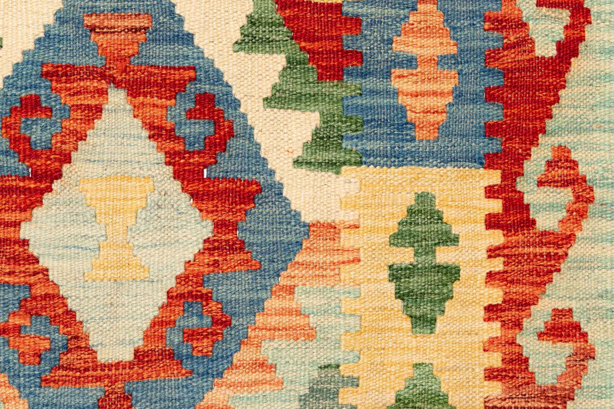 Afghanischer Kelim – 235 × 170 cm – handgewebt aus Schurwolle