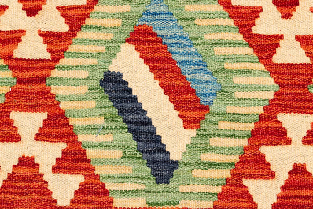 Afghanischer Kelim – 252 × 175 cm – handgewebt aus Schurwolle
