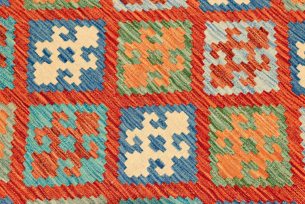 Afghanischer Kelim – 248 × 176 cm – handgewebt aus Schurwolle